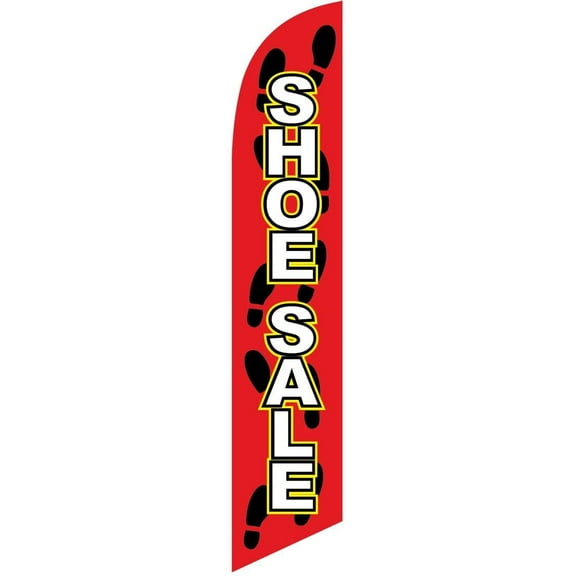 Shoe Sale Feather Banner Swooper Flag -No Wind Required- Replacement FLAG ONLY