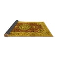 thumbnail image 2 of Ahgly Company Indoor Square Medallion Yellow Traditional Area Rugs, 6' Square, 2 of 4