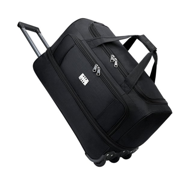 Zapatos de prenda enrollable Bolsa Duffel Resistente al agua Múltiples compartimentos Traje de equipaje Bolsa Convertible para hombres Mujeres M Black M