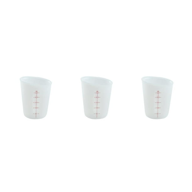 Billuyoard Taza medidora de 250/500ml, vaso graduado de café con leche, recipiente medidor de silicona para cocina de laboratorio Type1 NO1 Billuyoard CBP136776