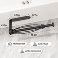 thumbnail image 2 of Behome Paper Towel Holder Under Cabinet, One-Handed Tear, Wall Mount Stainless Steel Paper Roll Holder with Damping Effect, Self-Adhesive or Drilled for Kitchen, Bathroom, 2 of 7