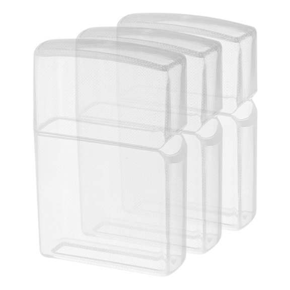 Hemobllo 3Pcs Clear Lighter Storage Case Box Durable Plastic Cover for Camping and Travel