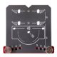 thumbnail image 1 of Plantilla de Bisagra de 35 mm para Puertas Gabinetes, Plantilla Orificio para Bisagra Oculta, Guía de Broca de Aleación de Aluminio, Herramienta Localizadora para Carpintería, A, 1 of 7