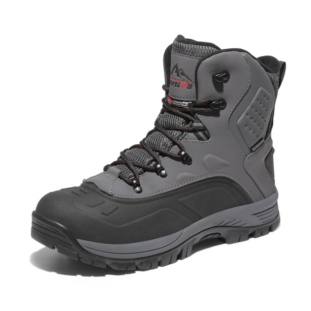 Botas de Senderismo de Invierno Impermeables Aisladas para Hombre NORTIV 8 Gris Talla 10