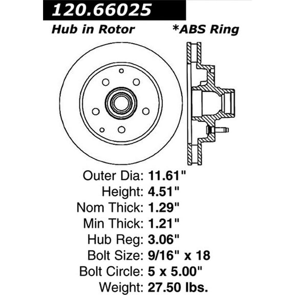 StopTech 126.66025SR StopTech Sport Rotors; Front Right; 11.61 in. Dia.; 4.50 in. Height; Fits select: 1995-1999 CHEVROLET GMT-400, 1995-2000 CHEVROLET TAHOE