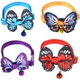 thumbnail image 1 of Shisuyan 4 Pcs Collier Cloche Chic pour Animal Collier Ajustable pour Chat, 1 of 8