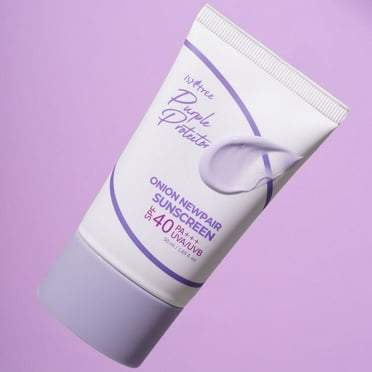 ISNTREE Onion Newpair Sunscreen 50ml, 1.69 fl.oz | SPF 40 | Korean Skincare | Hydrating Sun Protector | Evens Skin Tone | Purple Sunscreen