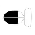 thumbnail image 2 of Rvinyl Window Tint Kit Compatible with Plymouth Sundance 1990-1994 (2 Door) - Front Precut Kit - 5%, 2 of 8