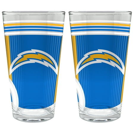 Los Angeles Chargers Two-Piece 16oz. Pint Glass Set
