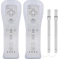 thumbnail image 1 of 2 Wii Controllers - Remote Game Controller With Silicone Case - Without Motion Plus (white), 1 of 4