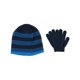 thumbnail image 1 of Grand Sierra Conjunto de Invierno con Gorro a Rayas y Guantes Lisos para Niños 4-7, 1 of 3