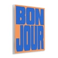thumbnail image 3 of Stupell Industries Bonjour Blue & Orange Quotes and Sayings Painting Unframed Art Print Wall Art, 11 x 14, 3 of 7