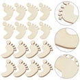 thumbnail image 4 of Shisuyan Craft Tags Unfinished Wood Embellishments 20Set 0.8x0.8in, 4 of 8