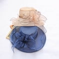 thumbnail image 4 of Joernso Beach Hat Floral Design Sun Adjustable Organza Thin Elegant Sun Cap Fashion Accessories, 4 of 8