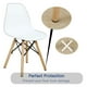 thumbnail image 3 of 100pcs Almohadillas de Fieltro para Muebles Redondas 3/4" Diámetro Protector de Piso para Patas de Silla, 3 of 7