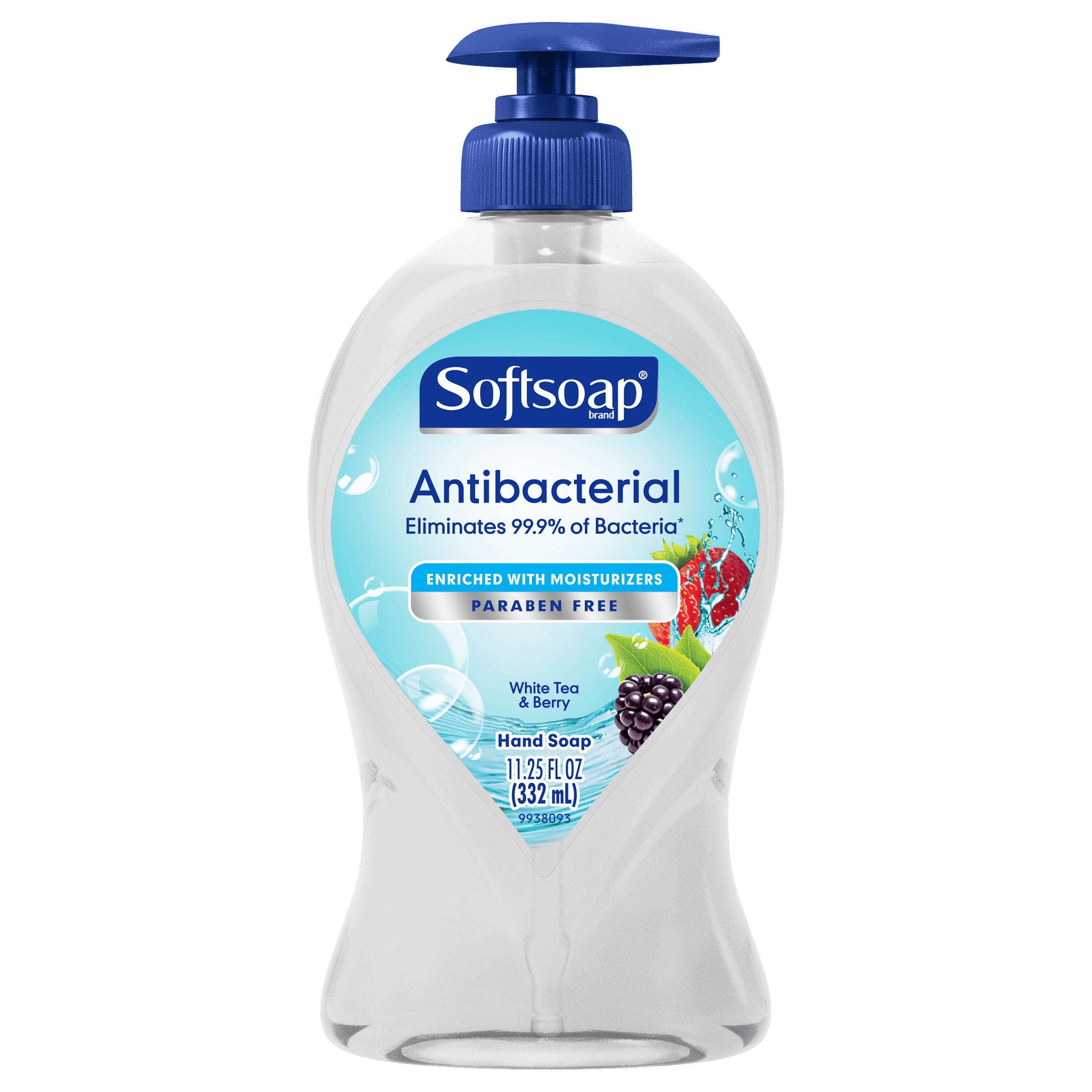 Softsoap Antibacterial Liquid Hand Soap Pump, White Tea and Berry