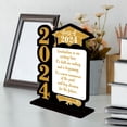 thumbnail image 4 of Centro de mesa de graduación 2024, decoración de mesa independiente de madera para felicitaciones de graduación, 4 of 9