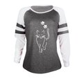 thumbnail image 4 of Blusa informal de manga larga con estampado de Halloween para mujer Pompotops gfhjh2246, 4 of 5