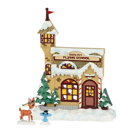 department 56 rudolph s flying school christmas village collectible christmas village sets