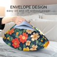 thumbnail image 4 of Yayeee Pillowcase Queen Size Set of 2 Satin Wrinkle Resistant Pillow Case, Vibrant Flowers, 4 of 8
