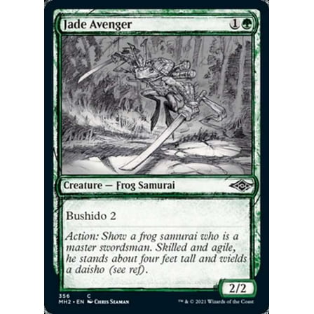 MtG Modern Horizons 2 Common Jade Avenger (Showcase) #356