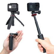 ULANZI Extendable Selfie Stick for Gopro, Portable Vlog Selife Stick Tripod Gopro Max DJI Osmo Action Insta 360 Action Camera Accessory Kits