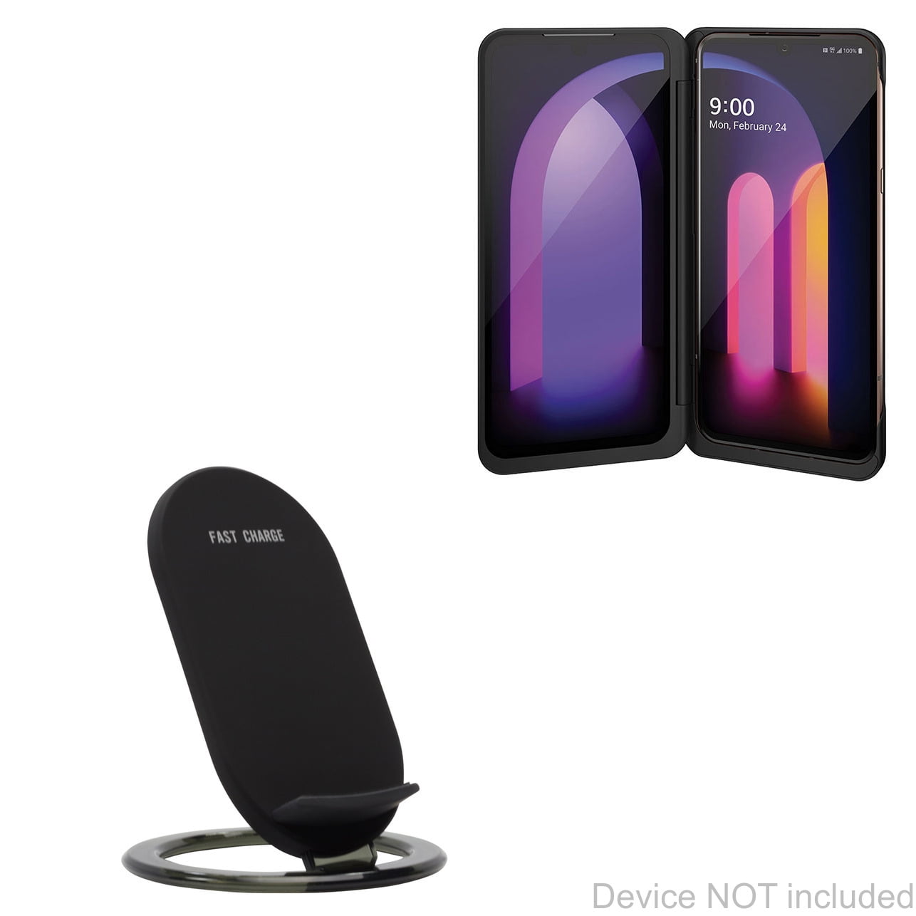 LG V60 ThinQ 5G Charger, BoxWave [Wireless QuickCharge Stand] No cord