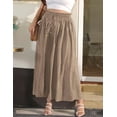 thumbnail image 4 of FOLUNSI Women's Plus Size Wide Leg Pants Casual Loose High Waist Culottes Trousers m-4x, 4 of 8