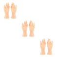 thumbnail image 4 of Decodeary 1Pair Female Mannequin Hand Multifunctional for Ring Finger Props Photograph Beige Height 8.46 Inch 3Set, 4 of 6