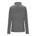 thumbnail image 4 of fatyb Womens Turtleneck Thermal Tops Fleece Lined Undershirts Long Sleeve Soft Casual Underwear Tshirts, 4 of 7