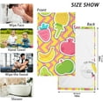 thumbnail image 3 of SKYSONIC Hand Towels Cute Cartoon Fruits Patterned 2 PCS, Cotton Bath Towel for Drying Face Hands Body ,Absorbent Lightweight Towels for Bathroom Ktichen Travel Gym, 16"x28", 3 of 7