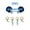 Baby Blue,White, variant on University of North Carolina at Chapel Hill Gameday Stack of Two Set Of Earrings Perfect For Tarheel Gameday