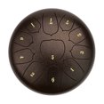 thumbnail image 1 of Ethereal 10-inch 11-Note Steel Tongue Drum in Maroon - Pure, Lingering Sound for Beginner Musicians - Titanium Steel Alloy Percussion Instrument with Mallets, Finger Picks, Music Book & Travel Bag, 1 of 6