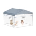 thumbnail image 3 of Cubierta para jaula de perro LYBOSH 305 x 305 cm impermeable gris, 3 of 5