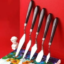 PTOOTP 10-Piece Wood Handle Painting Set for Artists, Ideal for Oil Painting and Art Projects