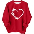 thumbnail image 2 of Girls Valentines Sweatshirt,Girls Big Kids Valentine'S Day Printed Sweatshirt Crewneck Long Sleeve Fall Winter Soft Cozy Casual Daily Wear 1-15 Years Red 3 Years, 2 of 9