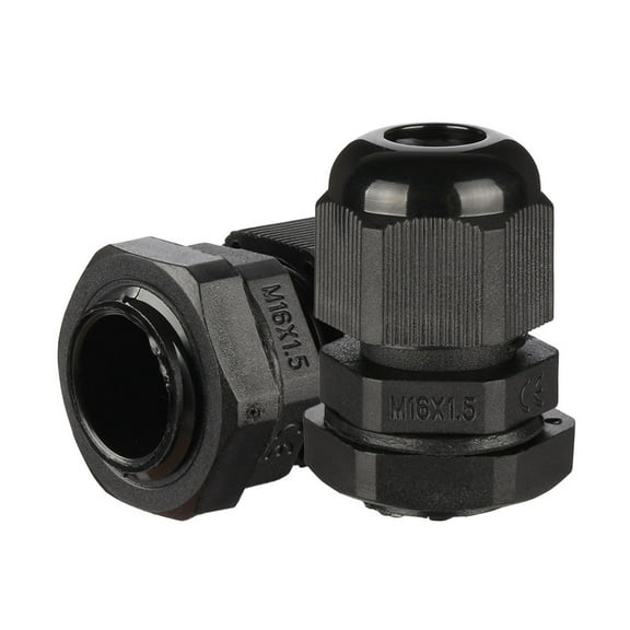 20 Pcs M16 IP68 Nylon Cable Gland Joint Adjustable for 4mm-8mm Dia Cable Wire
