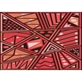 thumbnail image 1 of Ahgly Company Machine Washable Indoor Rectangle Transitional Orange Area Rugs, 6' x 9', 1 of 7