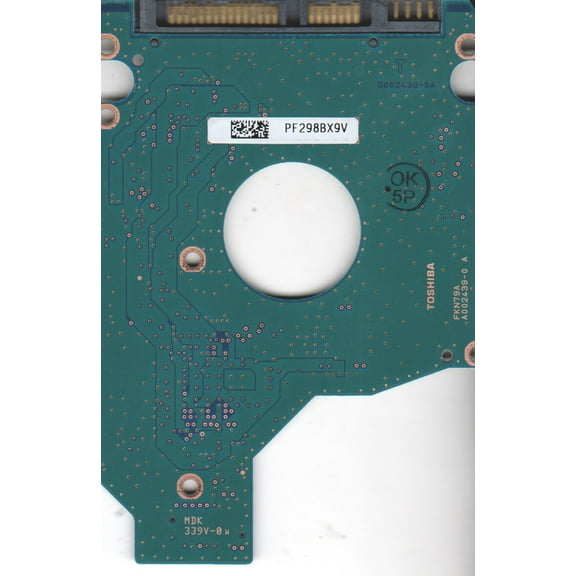 MK2555GSX, HDD2H24 C WL01 T, G002439-0A, Toshiba 250GB SATA 2.5 PCB