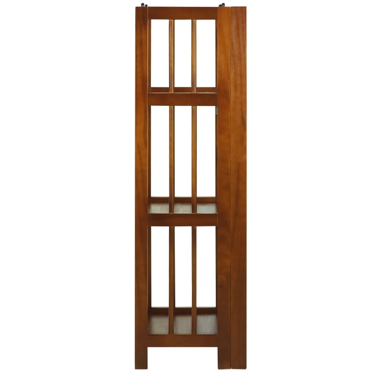 Casual Home 3-Shelf Folding Wood Bookcase photo 3