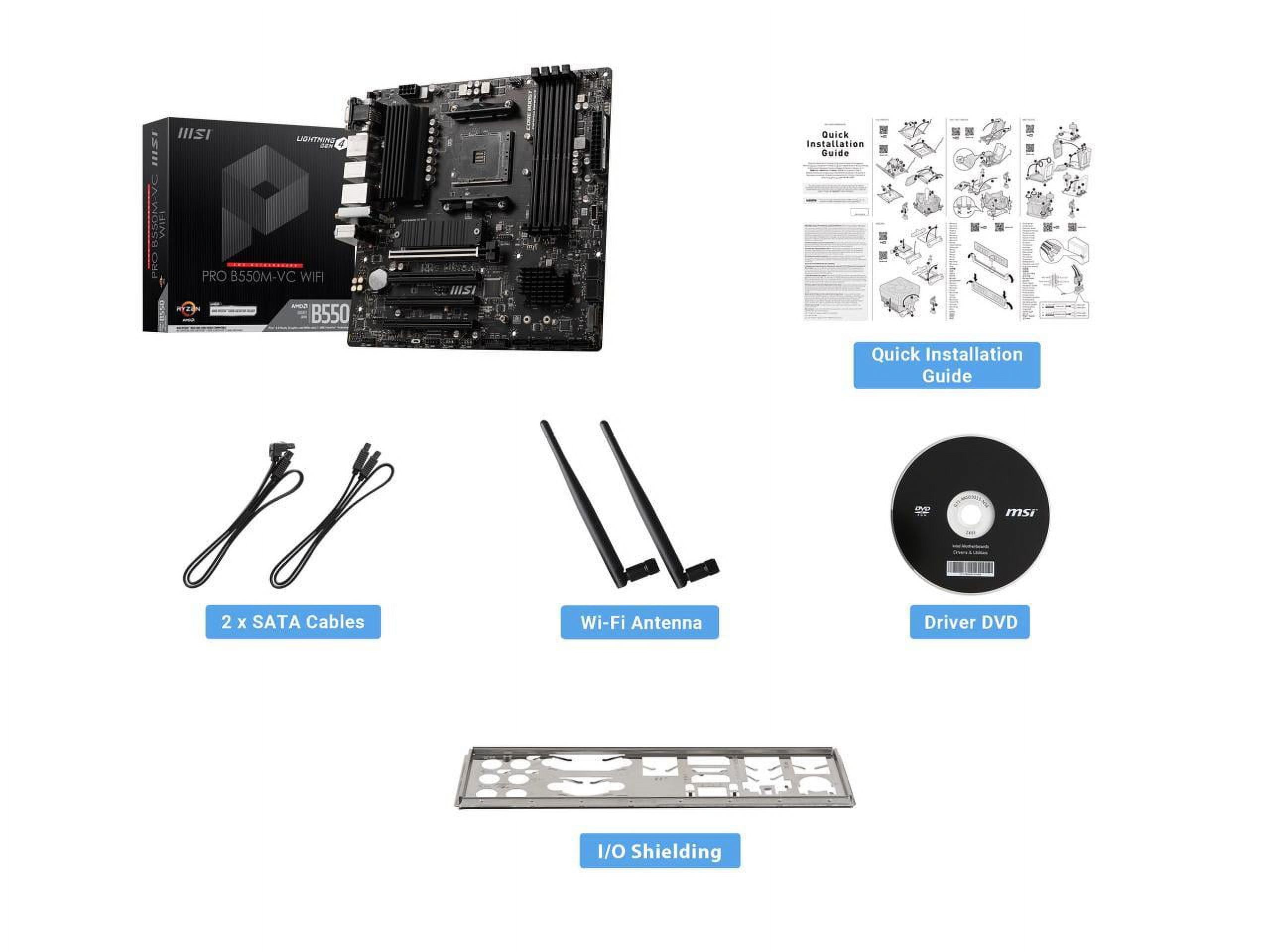 CPU Ryzen9 3900X 32GB MSI B550M MOTAR WIFI Amazon.com: MSI MAG B550M MORTAR WIFI Gaming Motherboard