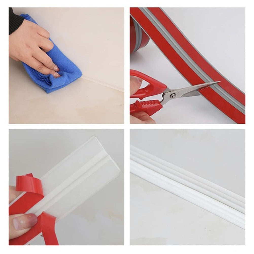 Soft Anti-Collision Wall Corner Protector Wall Molding Trim DIY Decorative Lines