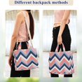 thumbnail image 4 of FORMRS Womens Corduroy Tote Bag Crossbody Shoulder Handbag with Pocket, White Geometric, 4 of 7