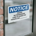 thumbnail image 4 of (2 Pack) Posted No Trespassing Land Is Leased For OSHA Notice Sign, 4 of 7