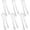 Clear, variant on ZOURIH 6 PCS Plastic Serving Tongs, 6.3 Inches Disposable Clear Tongs, Kitchen Small Serving Utensil Tongs for Party Catering Buffet Bakery Salad Cookies Ice,Clear