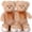brown, variant on Tezituor 13.8" Teddy Bear Stuffed Animal, Soft Stuffed Bear with Bandage Cast, Comfort Bear Plush Encouragement Gift for Boys & Girls