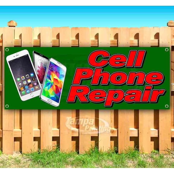 Cell Phone Repair 13 oz Vinyl Banner With Metal Grommets
