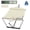 Off white, variant on Double Hammock with Stand, Outdoor Quilted Padded Hammock with Heavy Duty Iron Frame, Portable Patio Swing Bed for Backyard Garden, 450 Lbs Capacity, Off White