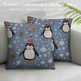 thumbnail image 3 of COMIO  Penguin Throw Pillow Cover Penguins Gift for Penguin Lovers Penguin Decorative Pillow Case for Couch Bed Sofa Living Room, 3 of 5