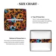 thumbnail image 5 of Lsque Daisies Flowers Printed Tissue Box Cover Holder, Facial Paper Organizer Dispenser,Square with Bottom Belt, PVC Leather Decorative Organizer, 5 of 8